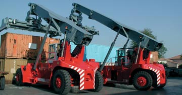 Container handling contstackers 